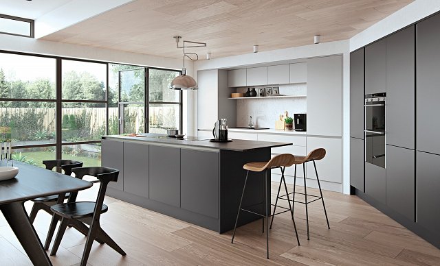 modern_matte_charcoal_black_handleless_kitchen_available_from_hanna_brothers_ni